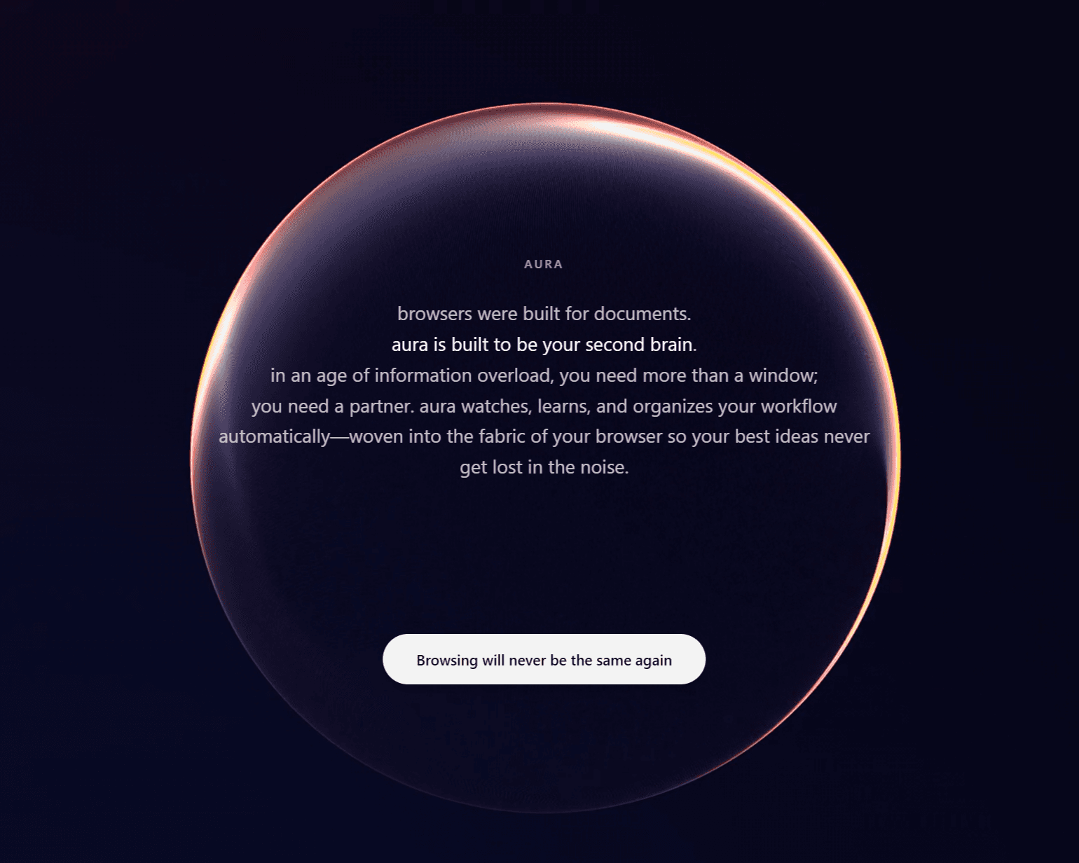Aura — your second brain for the web